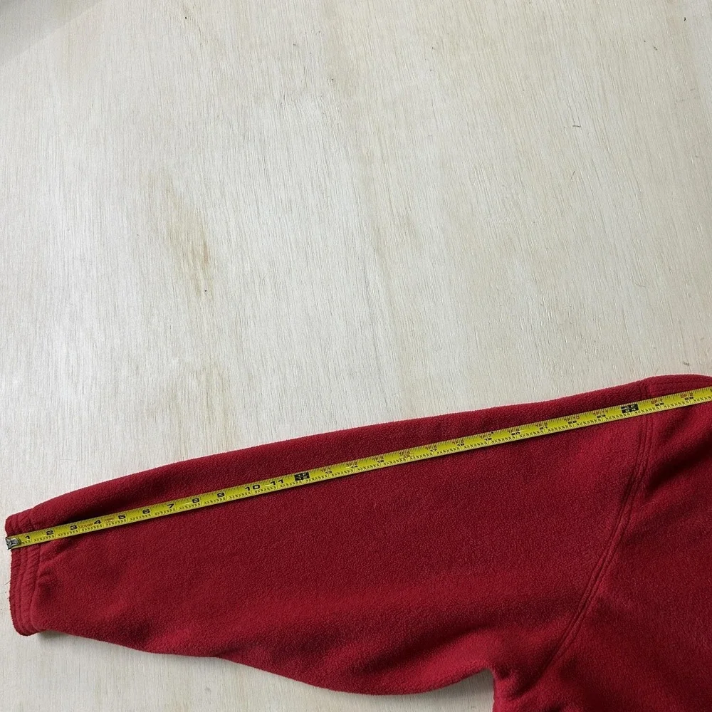 Vintage Marlboro Jacket Mens XL Red Black Fleece Full Zip Pockets Stand Collar